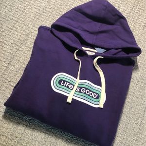 NWT Life is Good xxl Purple Hoodie